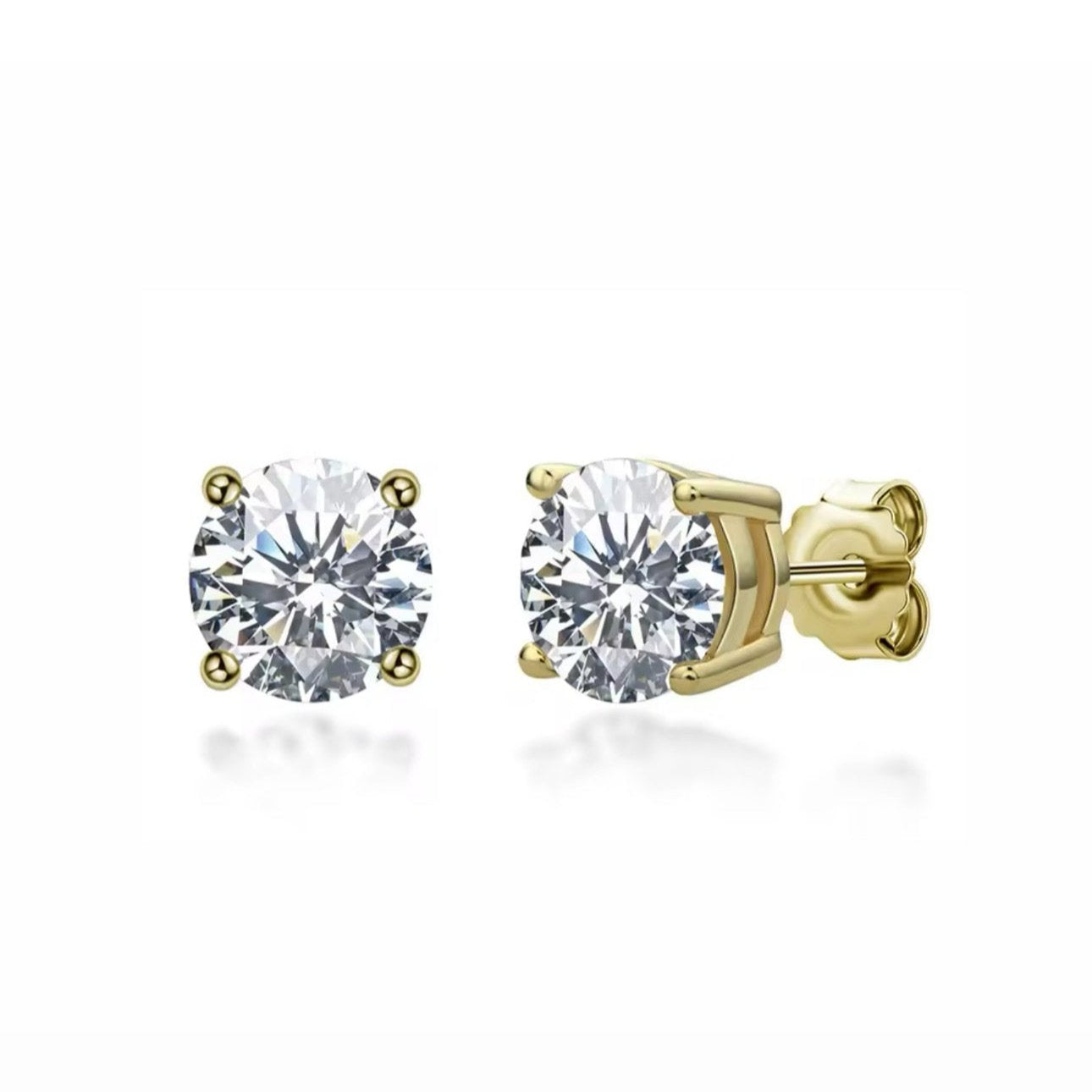 White Gold Diamond Stud Earrings