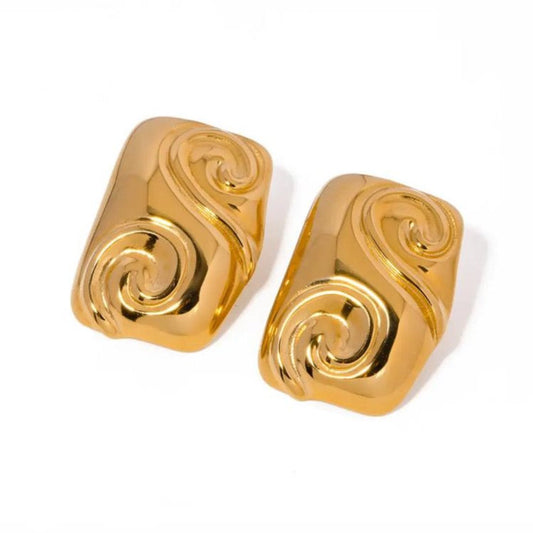 Cubic Spiral Earrings