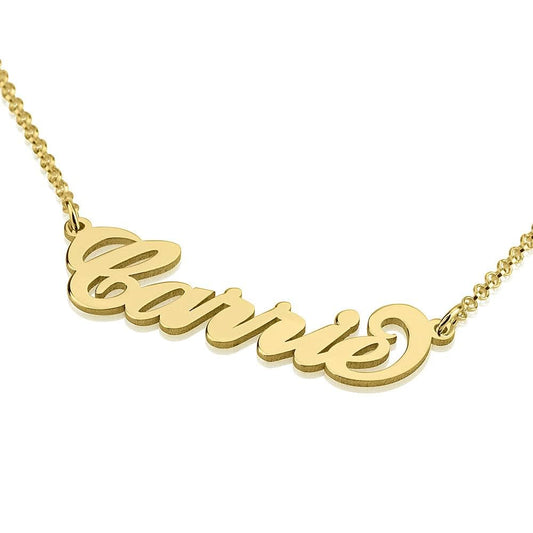 Name Plate Necklace w/ Simple Chain