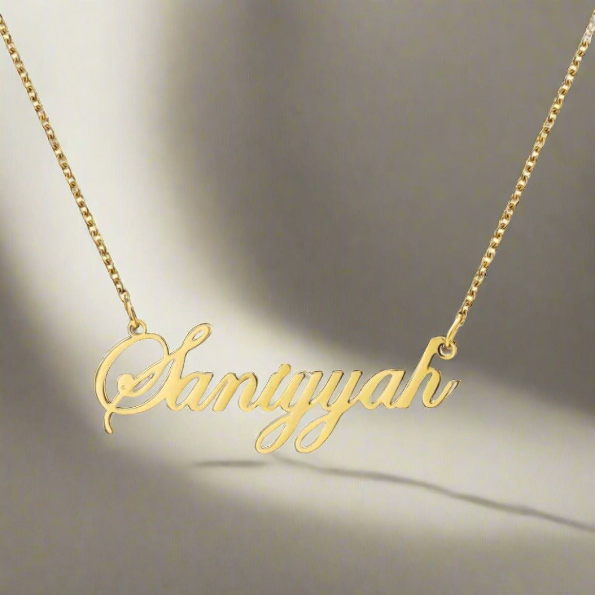 Name Plate Necklace w/ Simple Chain